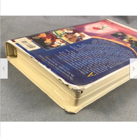 Clamshell Vtg VHS Video Tape Black Diamond Classic Disney Beauty & the Beast - Picture 4 of 6
